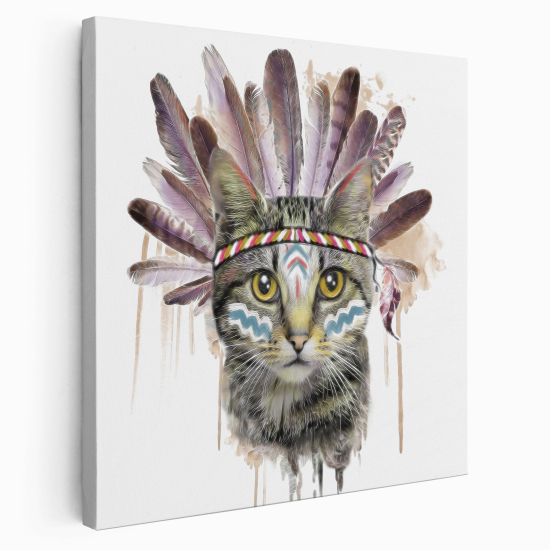 Canvas Print for Kids - Indian Cat