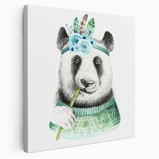 Canvas Print for Kids - Indian Panda