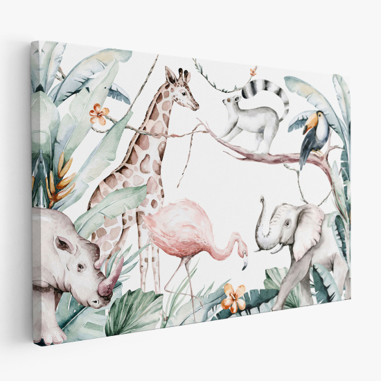 Canvas Print for Kids - Jungle Animals