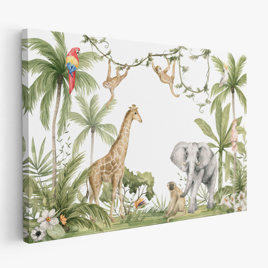 Canvas Print for Kids - Jungle Animals