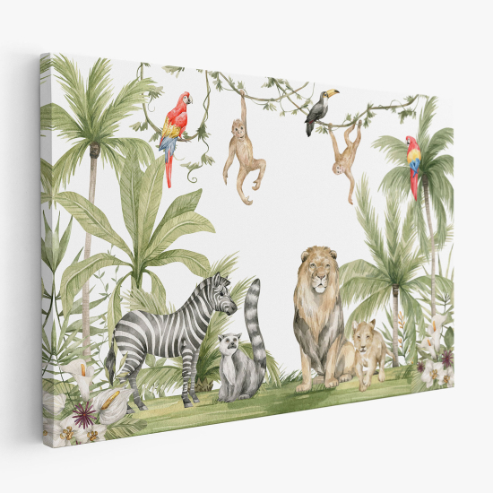 Canvas Print for Kids - Jungle Animals