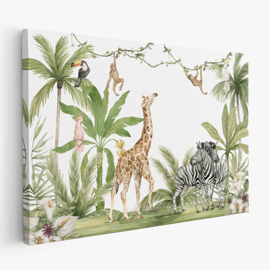 Canvas Print for Kids - Jungle Animals