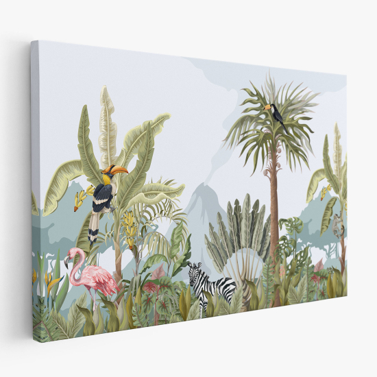 Canvas Print for Kids - Jungle Animals