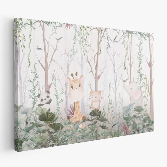 Canvas Print for Kids - Jungle Animals