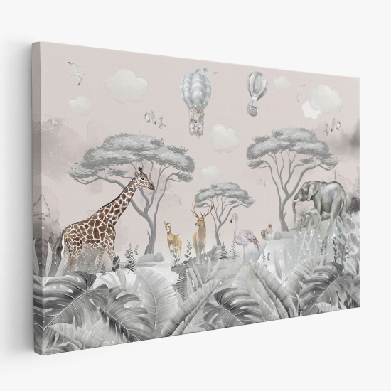 Canvas Print for Kids - Jungle Animals