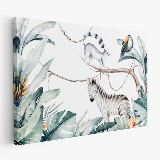 Canvas Print for Kids - Jungle Animals