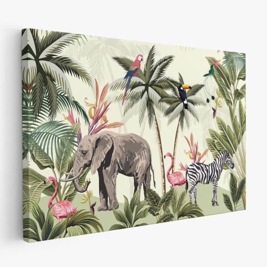 Canvas Print for Kids - Jungle Animals