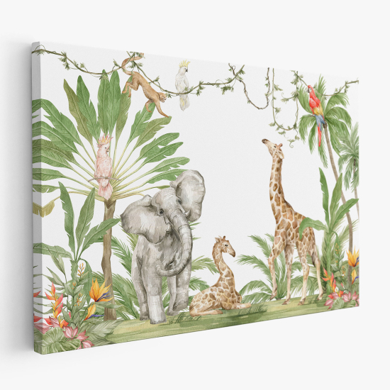 Canvas Print for Kids - Jungle Animals