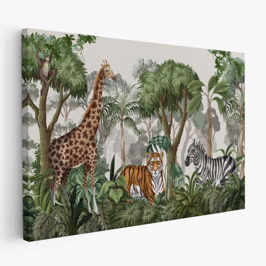 Canvas Print for Kids - Jungle animals