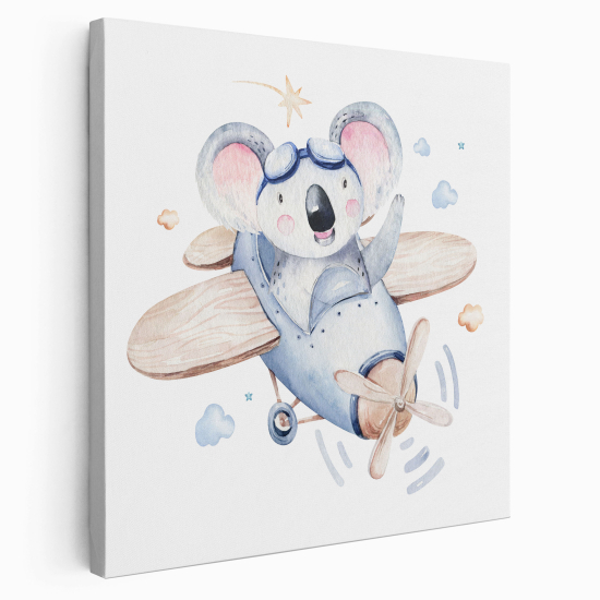 Canvas Print for Kids - Koala Aviator