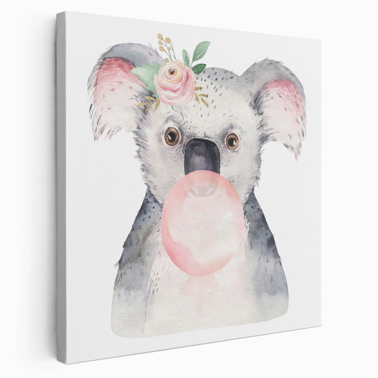 Canvas Print for Kids - Koala bubble