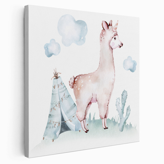 Canvas Print for Kids - Lama Type