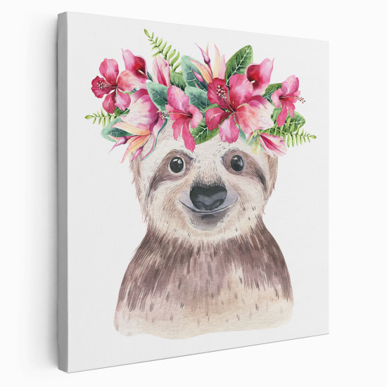 Canvas Print for Kids - Lazy Flowers