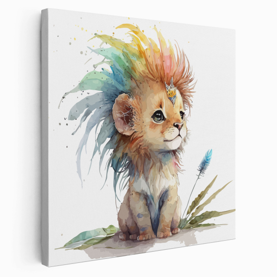 Canvas Print for Kids - Lion Cub