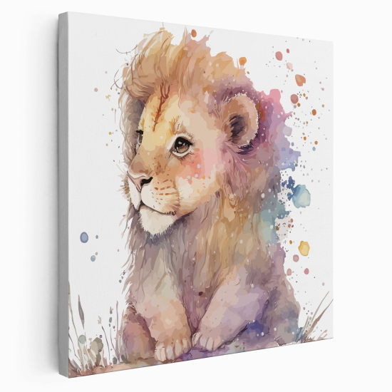 Canvas Print for Kids - Lion Cub