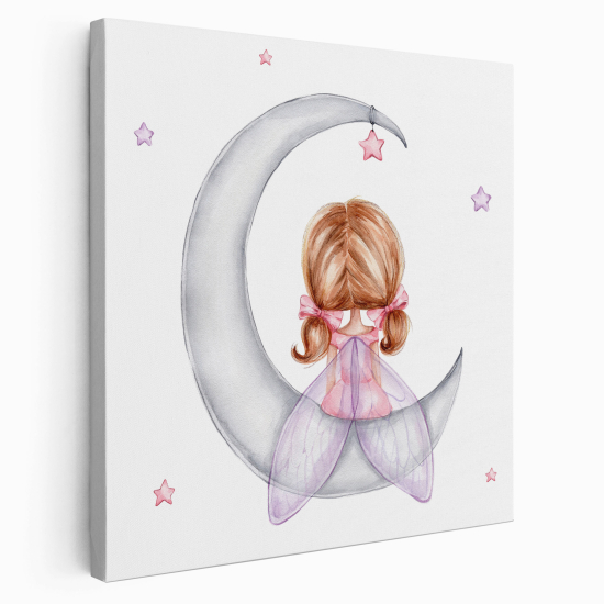 Canvas Print for Kids - Moon Fairy