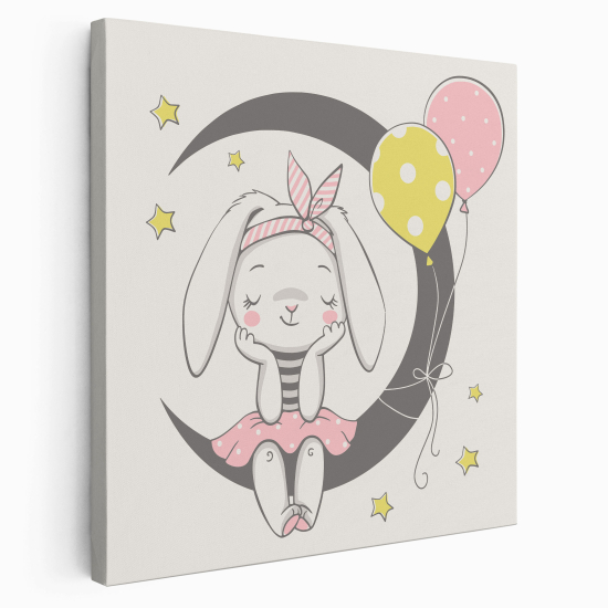 Canvas Print for Kids - Moon Rabbit