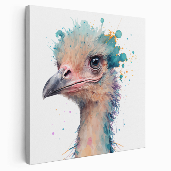 Canvas Print for Kids - Ostrich