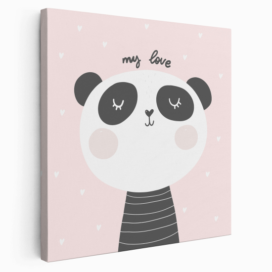 Canvas Print for Kids - Panda My Love