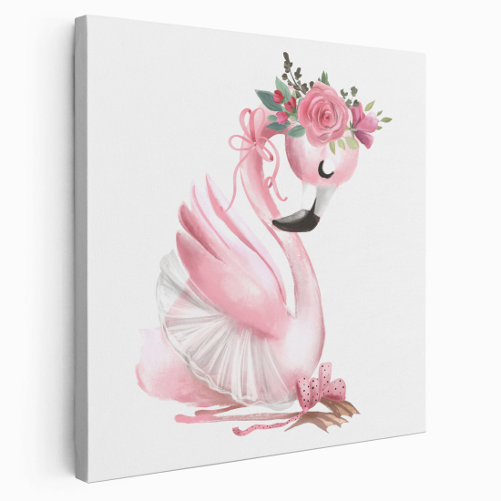 Canvas Print for Kids - Pink Flamingo