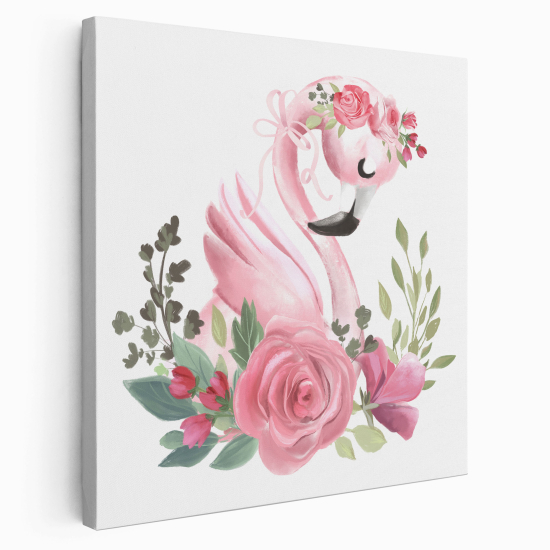 Canvas Print for Kids - Pink Flamingo