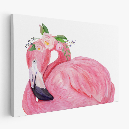 Canvas Print for Kids - Pink Flamingo