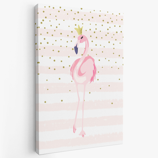 Canvas Print for Kids - Pink Flamingo