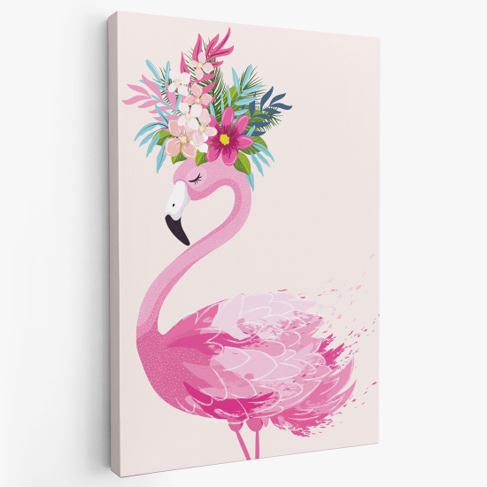 Canvas Print for Kids - Pink Flamingo