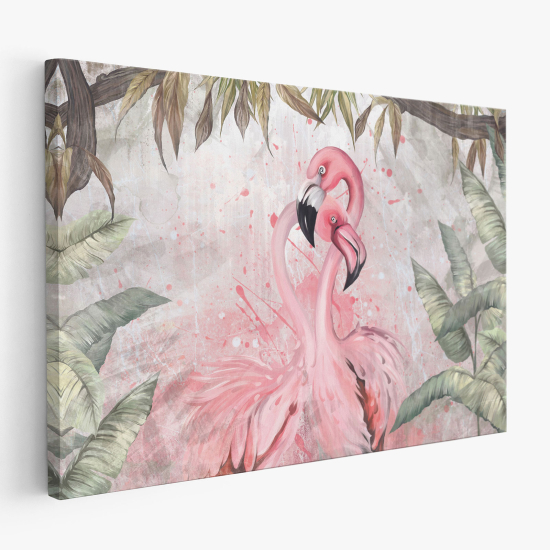 Canvas Print for Kids - Pink Flamingos