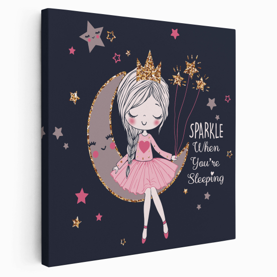 Canvas Print for Kids - Princess Moon