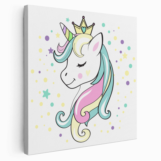 Canvas Print for Kids - Princess Unicorn