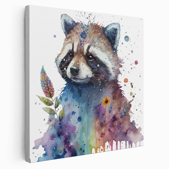 Canvas Print for Kids - Raccoon