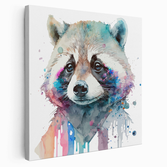 Canvas Print for Kids - Raccoon