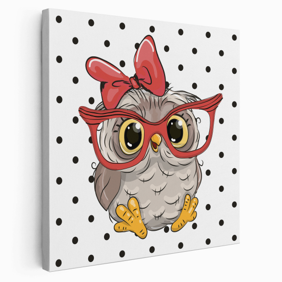 Canvas Print for Kids - Spectacled Owl