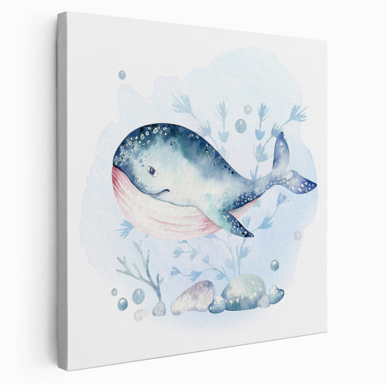 Canvas Print for Kids - Whale