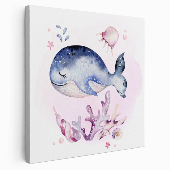 Canvas Print for Kids - Whale