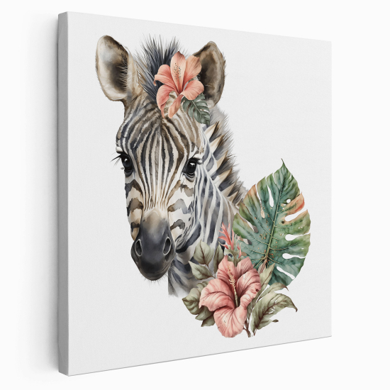 Canvas Print for Kids - Zebra