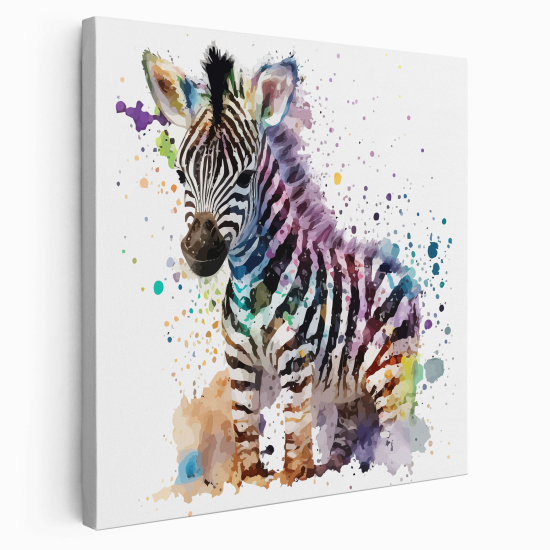 Canvas Print for Kids - Zebra