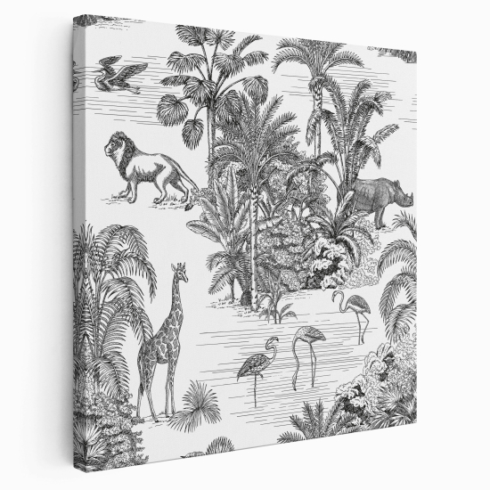 Canvas Print - Jungle Animals