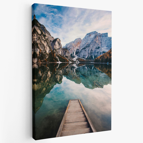 Canvas Print - Lake mountains