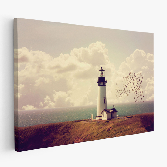 Canvas Print - Lighthouse by the sea