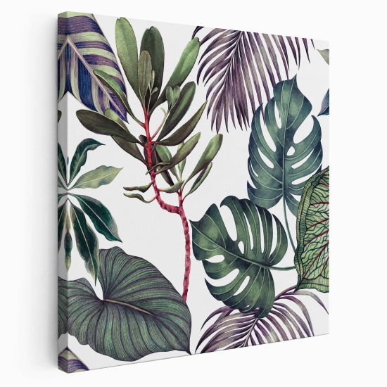 Canvas Print - Palm leaves