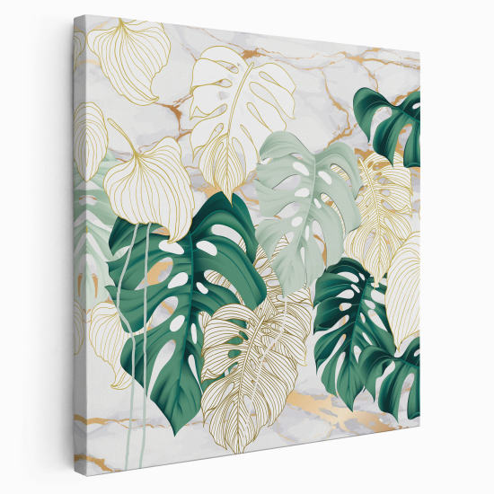 Canvas Print - Palm leaves