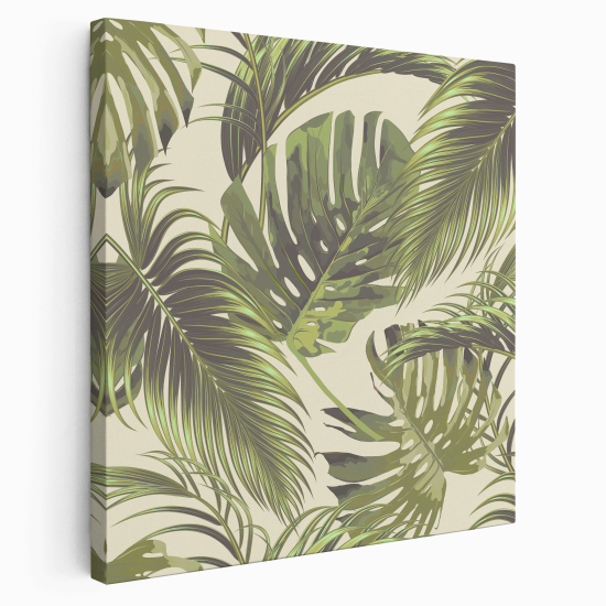 Canvas Print - Palm leaves