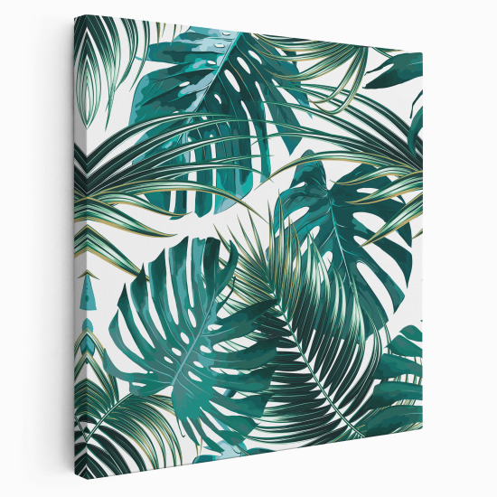 Canvas Print - Palm leaves