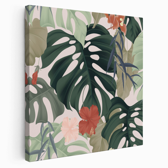 Canvas Print - Palm leaves