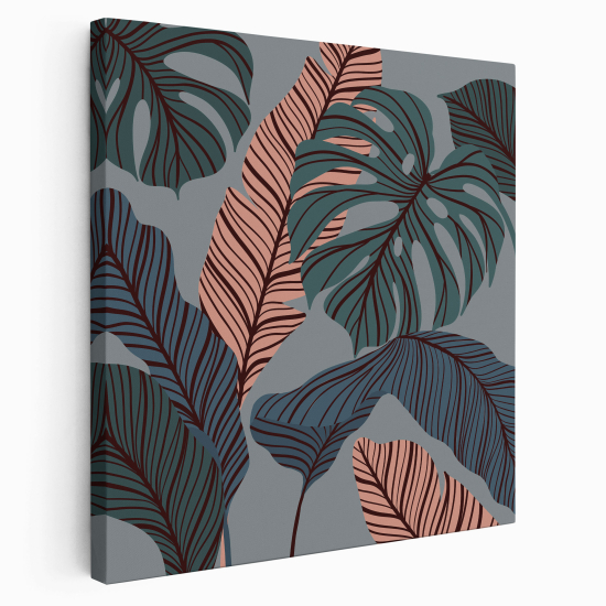 Canvas Print - Palm leaves