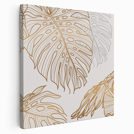 Canvas Print - Palm leaves