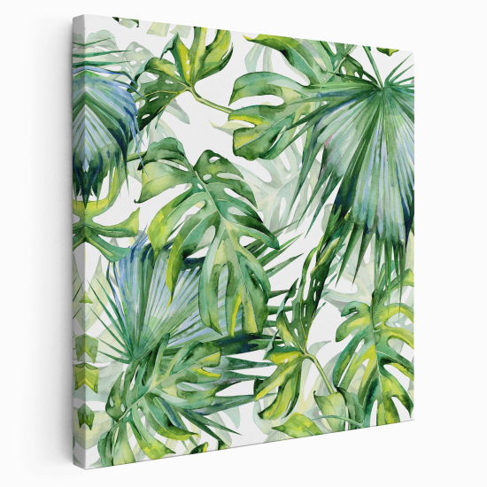 Canvas Print - Palm leaves