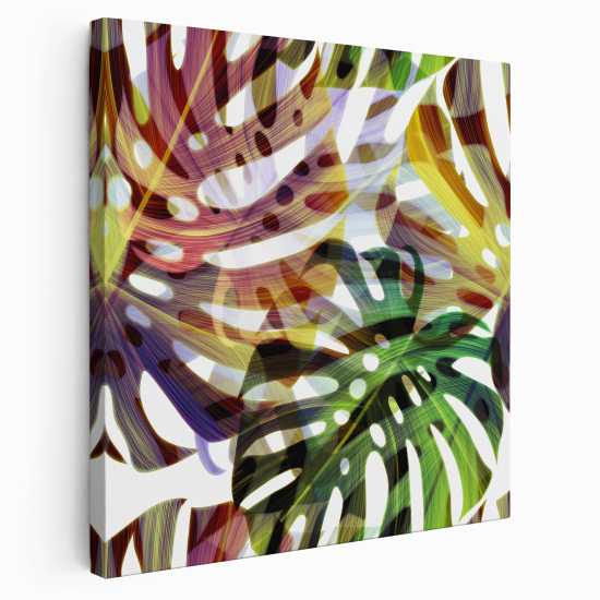 Canvas Print - Palm leaves